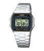 Horloge CASIO CASIO COLLECTION RETRO Unisex A164WA-1VES Digitaal Behuizing Acryl Zwart Bracelette Roestvrij staal Staal Clip / clasp