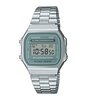 Horloge CASIO CASIO COLLECTION RETRO Unisex A168WA-3AYES Digitaal Behuizing Acryl Blauw Bracelette Roestvrij staal Zilverkleurig Boucle déployante Eta