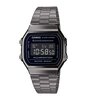 Montre CASIO CASIO COLLECTION RETRO Homme A168WEGG-1BEF Digital Cadran Acrylique Noir Bracelet Acier inoxydable Gunmetal Clip / clasp