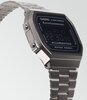 Montre CASIO CASIO COLLECTION RETRO Homme A168WEGG-1BEF Digital Cadran Acrylique Noir Bracelet Acier inoxydable Gunmetal Clip / clasp