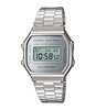 Horloge CASIO CASIO COLLECTION RETRO Heren A168WEM-7EF Digitaal Behuizing MINERAAL Grijs Bracelette Roestvrij staal Staal Clip / clasp