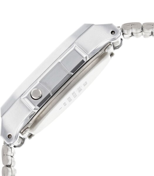 Horloge CASIO CASIO COLLECTION RETRO Heren A168WEM-7EF Digitaal Behuizing MINERAAL Grijs Bracelette Roestvrij staal Staal Clip / clasp