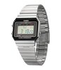 Horloge CASIO CASIO COLLECTION RETRO Heren A700WE-1AEF Digitaal Behuizing Acryl Zwart Bracelette Roestvrij staal Staal Clip / clasp Etanchéiteiten 3 A