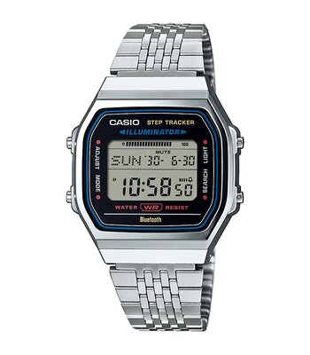 Montre CASIO CASIO COLLECTION RETRO Homme ABL-100WE-1AEF Digital Cadran Acrylique Gris Bracelet Acier inoxydable Argenté