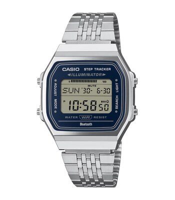 Montre CASIO CASIO COLLECTION RETRO Unisexe ABL-100WE-2AEF Digital Cadran Acrylique Bleu Bracelet Acier inoxydable Acier