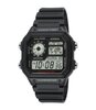 Horloge CASIO CASIO COLLECTION AE-1200WH-1AVEF Digitaal Behuizing Acryl Zwart Bracelette HARS Zwart Boucle ardillon Etanchéiteiten 10BAR