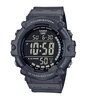 Horloge CASIO CASIO COLLECTION Heren AE-1500WH-8BVEF Digitaal Behuizing Acryl Zwart Bracelette HARS Grijs Boucle ardillon Etanchéiteiten 10BAR