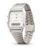 Horloge CASIO CASIO COLLECTION RETRO Unisex AQ-230A-7DMQYES Analoog-digitaal Behuizing Acryl Wit Bracelette Roestvrij staal Staal Clip / clasp