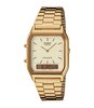 Horloge CASIO CASIO COLLECTION RETRO Unisex AQ-230GA-9DMQYES Analoog-digitaal Behuizing Acryl Geel Bracelette Roestvrij staal Geelgoudkleurig Clip / c