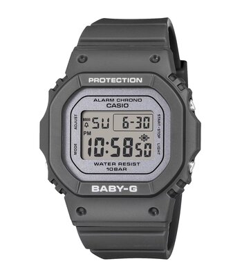 Montre CASIO BABY-G Femme BGD-565SC-1ER Digital Cadran Minéral Gris Bracelet Résine Gris Boucle ardillon Etanchéité 10 BAR