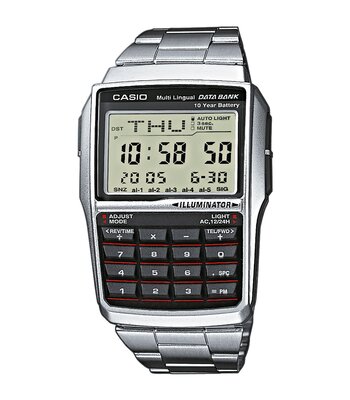 Montre CASIO CASIO COLLECTION RETRO Unisexe DBC-32D-1AES Digital Cadran Acrylique Noir Bracelet Acier inoxydable Acier BOUCLE DEPLOYANTE