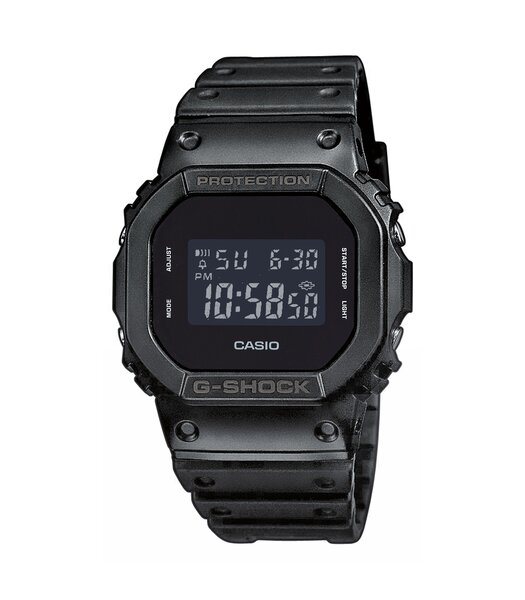 Horloge CASIO G-SHOCK Heren DW-5600UBB-1ER Digitaal Behuizing MINERAAL Zwart Bracelette Hars Zwart Etanchéiteiten 20BAR