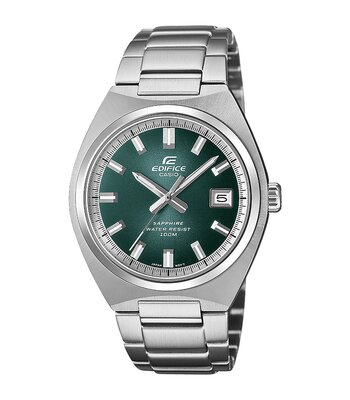 Montre CASIO EDIFICE Homme EFB-109D-3AVEF Analogue Cadran Saphir Vert Bracelet Acier inoxydable Argenté Etanchéité 10BAR