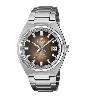 Montre CASIO EDIFICE Homme EFB-109D-5AVEF Analogue Cadran Saphir Brun Bracelet Acier inoxydable Argenté Etanchéité 10BAR