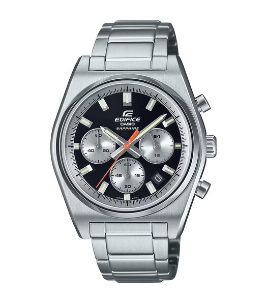 Montre CASIO EDIFICE Homme EFB-730D-1AVUEF Analogique Cadran Saphir Noir Bracelet Acier inoxydable Acier Etanchéité 10 ATM