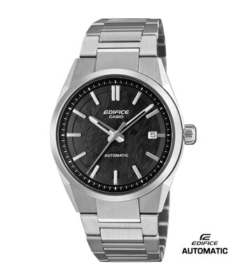 Montre CASIO EDIFICE Homme EFK-110D-1AER Analogue Cadran Saphir Noir Bracelet Acier inoxydable Argenté Etanchéité 10BAR