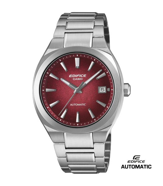 Horloge CASIO EDIFICE Heren EFK-200D-4AER Analoog Behuizing Saffier Rood Armband Roestvrij staal Staal Waterdichtheid 10 ATM