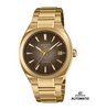 Horloge CASIO EDIFICE Heren EFK-200DG-5AER Analoog Behuizing Saffier Bruin Bracelette Roestvrij staal Goudkleurig Etanchéiteiten 10 ATM