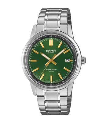 Montre CASIO EDIFICE Homme EFR-109D-3AER Analogique Cadran Minéral Vert Bracelet Acier inoxydable Acier Etanchéité 10 ATM