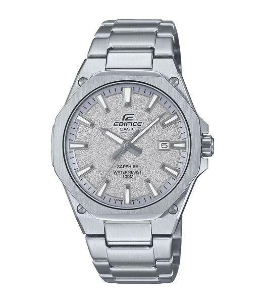 Horloge CASIO EDIFICE Heren EFR-S108DE-8AVUEF Analoog Behuizing Saffier Grijs Bracelette Roestvrij staal Zilverkleurig Etanchéiteiten 10BAR