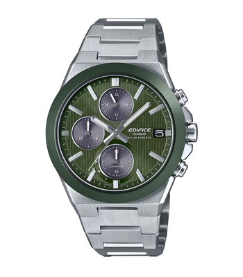 Montre CASIO EDIFICE Homme EFS-S650D-3AEF Analogue Cadran Saphir Vert Bracelet Acier inoxydable Argenté Etanchéité 10BAR