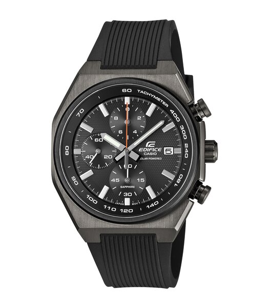 Horloge CASIO EDIFICE Heren EFS-S660PB-1AEF Analoog Behuizing Saffier Zwart Armband Hars Zwart Waterdichtheid 10 ATM