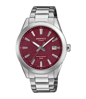 Montre CASIO EDIFICE Homme EFV-160D-4AVEF Analogique Cadran Minéral Rouge Bracelet Acier inoxydable Acier Etanchéité 10 ATM