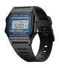 Horloge CASIO CASIO COLLECTION Unisex F-105W-1AWYEF Digitaal Behuizing Acryl Blauw Bracelette HARS Zwart Boucle ardillon