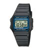 Horloge CASIO CASIO COLLECTION Unisex F-105W-1AWYEF Digitaal Behuizing Acryl Blauw Bracelette HARS Zwart Boucle ardillon