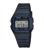 Horloge CASIO CASIO COLLECTION Unisex F-91W-1YEG Digitaal Behuizing Acryl Zwart Bracelette Hars Zwart Boucle ardillon