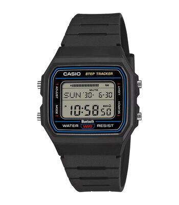Montre CASIO CASIO COLLECTION Homme F-B100W-1AEF Digital Cadran Acrylique Noir Bracelet Résine Noir