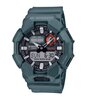 Horloge CASIO G-SHOCK Heren GA-010-2AER Analoog-digitaal Behuizing MINERAAL Zwart Bracelette Hars Groen Etanchéiteiten 20BAR