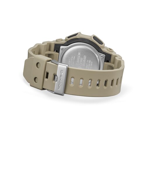 Horloge CASIO G-SHOCK Heren GA-010-5AER Analoog-digitaal Behuizing MINERAAL Zwart Bracelette Hars Beige Etanchéiteiten 20BAR