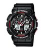 Horloge CASIO G-SHOCK Heren GA-100-1A4ER Analoog-digitaal Behuizing MINERAAL Zwart Bracelette HARS Zwart Boucle ardillon Etanchéiteiten 20BAR