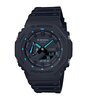 Horloge CASIO G-SHOCK Heren GA-2100-1A2ER Analoog-digitaal Behuizing MINERAAL Blauw Bracelette Hars Zwart Boucle ardillon Etanchéiteiten 20BAR