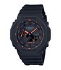 Horloge CASIO G-SHOCK Heren GA-2100-1A4ER Analoog-digitaal Behuizing MINERAAL Rood Bracelette Hars Zwart Boucle ardillon Etanchéiteiten 20BAR