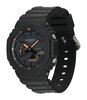 Horloge CASIO G-SHOCK Heren GA-2100-1A4ER Analoog-digitaal Behuizing MINERAAL Rood Bracelette Hars Zwart Boucle ardillon Etanchéiteiten 20BAR