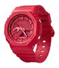 Horloge CASIO G-SHOCK Heren GA-2100-4AER Digitaal + analoog Behuizing Mineraal Rood Bracelette Hars Rood Boucle ardillon Etanchéiteiten 20 BAR