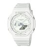 Horloge CASIO G-SHOCK Heren GA-2100-7A7ER Analoog-digitaal Behuizing MINERAAL Wit Bracelette Hars Wit Boucle ardillon Etanchéiteiten 20BAR