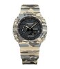 Montre CASIO G-SHOCK Homme GA-2100CM-5AER Analogue-Digital Cadran MINERAL Noir Bracelet Résine Beige Etanchéité 20BAR