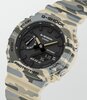 Montre CASIO G-SHOCK Homme GA-2100CM-5AER Analogue-Digital Cadran MINERAL Noir Bracelet Résine Beige Etanchéité 20BAR