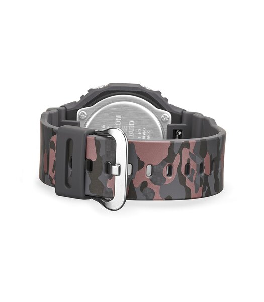 Horloge CASIO G-SHOCK Heren GA-2100CM-8AER Analoog-digitaal Behuizing MINERAAL Zwart Bracelette Hars Grijs Etanchéiteiten 20BAR