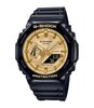 Horloge CASIO G-SHOCK Heren GA-2100GB-1AER Analoog-digitaal Behuizing MINERAAL Goud Bracelette Hars Zwart Boucle ardillon Etanchéiteiten 20BAR