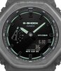 Horloge CASIO G-SHOCK Heren GA-2100K-1AER Analoog-digitaal Behuizing MINERAAL Zwart Bracelette Hars Zwart Etanchéiteiten 20BAR