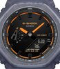 Horloge CASIO G-SHOCK Heren GA-2100K-2AER Analoog-digitaal Behuizing MINERAAL Zwart Bracelette Hars Blauw Etanchéiteiten 20BAR