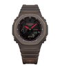 Horloge CASIO G-SHOCK Heren GA-2100K-5AER Analoog-digitaal Behuizing MINERAAL Zwart Bracelette Hars Bruin Etanchéiteiten 20BAR