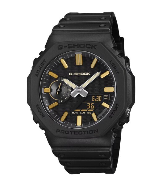 Montre CASIO G-SHOCK Homme GA-2100LXB-1A9ER Digital + analogique Cadran Minéral Noir Bracelet Résine Noir Etanchéité 20 ATM