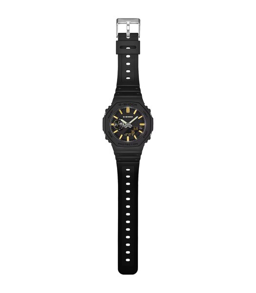Montre CASIO G-SHOCK Homme GA-2100LXB-1A9ER Digital + analogique Cadran Minéral Noir Bracelet Résine Noir Etanchéité 20 ATM