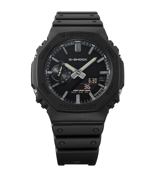 Montre CASIO G-SHOCK Homme GA-2100LXB-1AER Digital + analogique Cadran Minéral Noir Bracelet Résine Noir Etanchéité 20 ATM