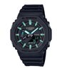 Horloge CASIO G-SHOCK Heren GA-2100RC-1AER Analoog-digitaal Behuizing MINERAAL Zwart Bracelette Hars Zwart Boucle ardillon Etanchéiteiten 20BAR